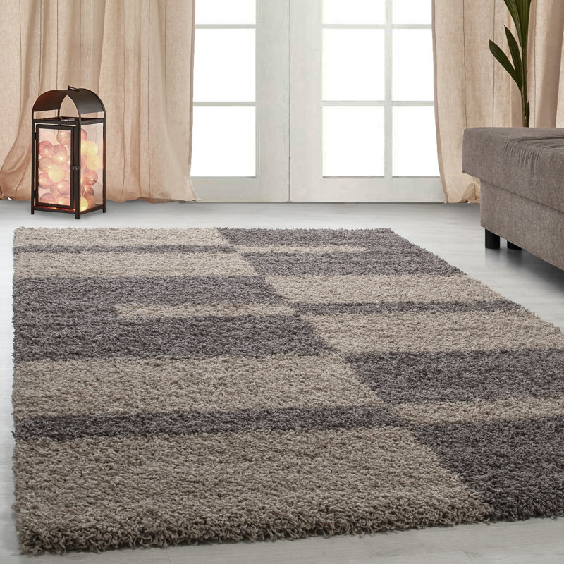 Zipcode Design Leamon Shaggy Taupe Rug & Reviews Wayfair.co.uk